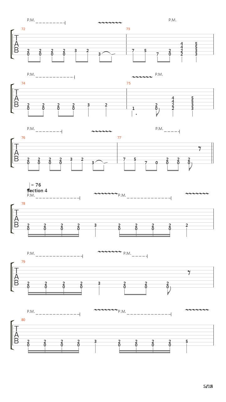 Crestfallen吉他谱