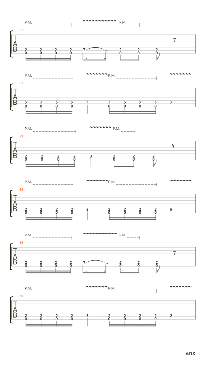 Crestfallen吉他谱