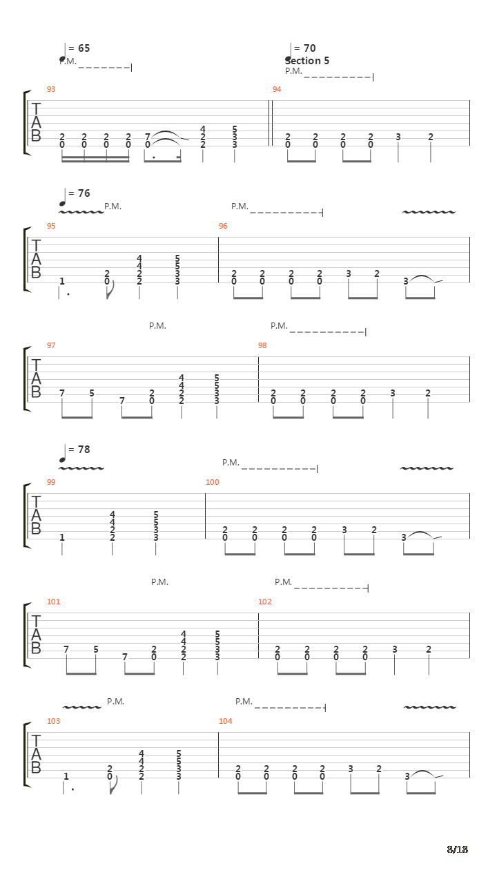 Crestfallen吉他谱