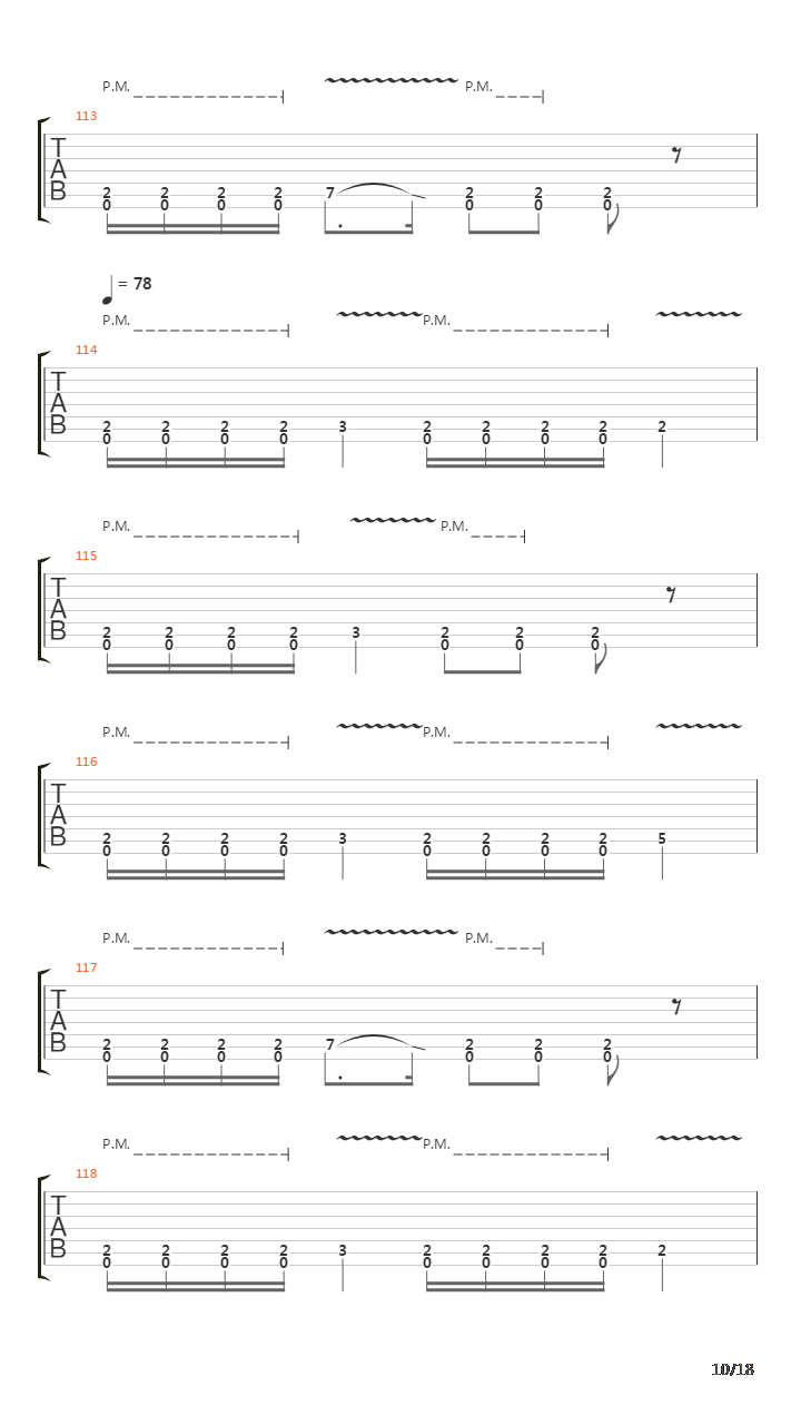 Crestfallen吉他谱