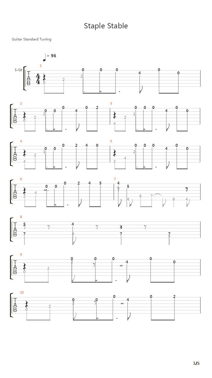 化物语 - Staple Stable吉他谱