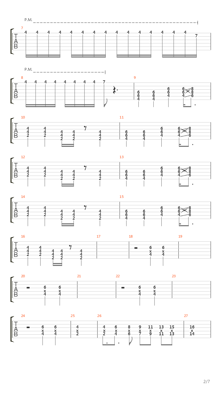 Exodus吉他谱