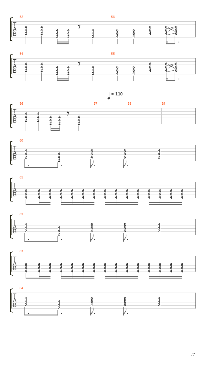 Exodus吉他谱