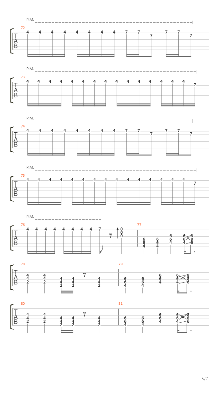 Exodus吉他谱