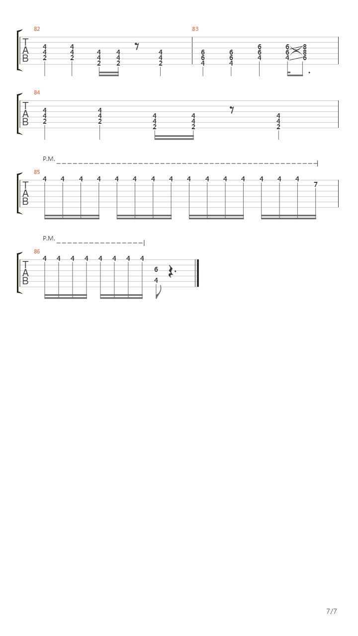 Exodus吉他谱