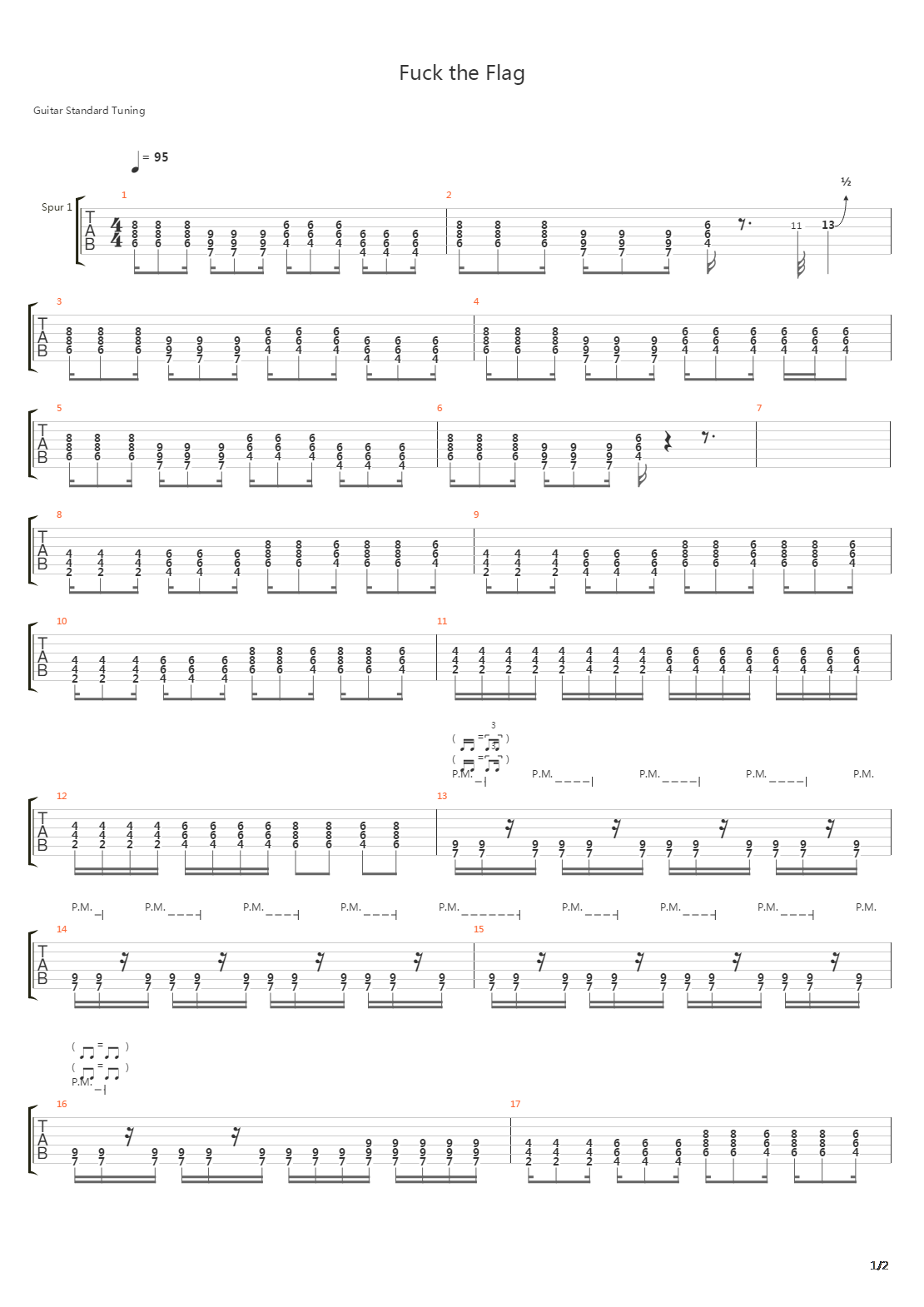 Fuck The Flag吉他谱