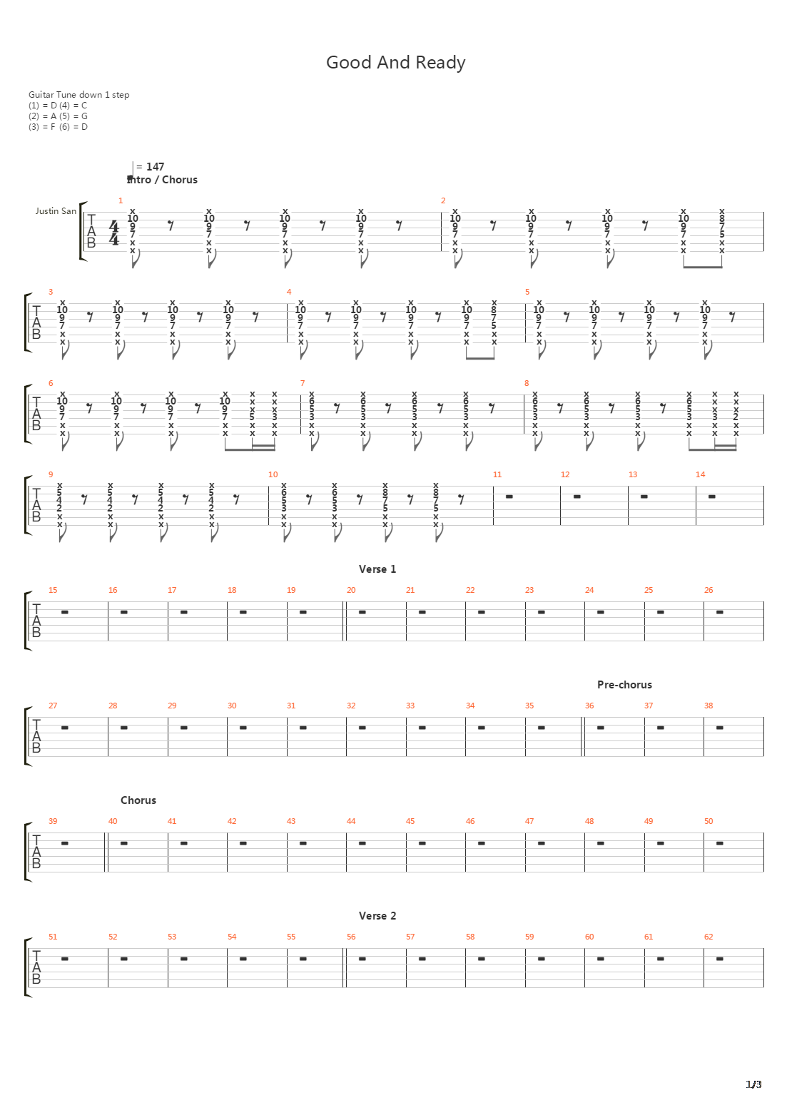 Good N Ready吉他谱