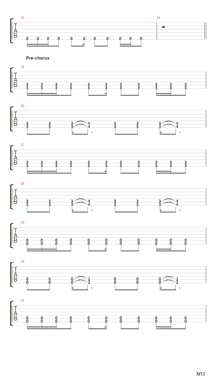 Burn吉他谱