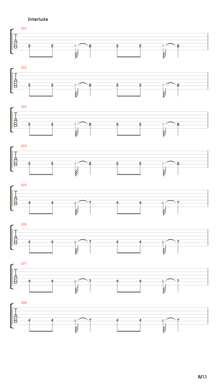 Burn吉他谱