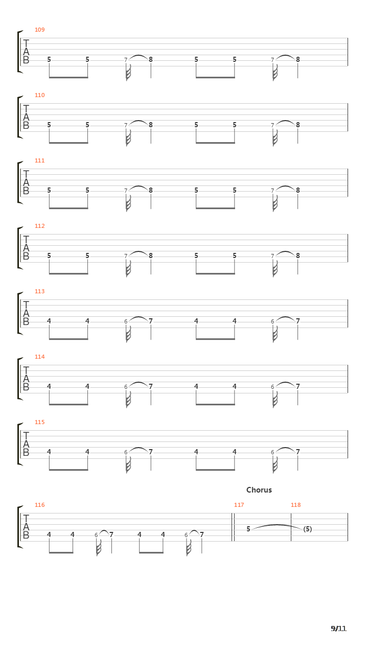 Burn吉他谱