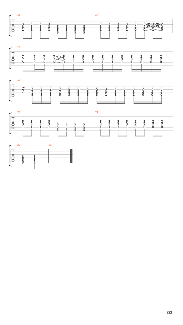 End Of Me吉他谱