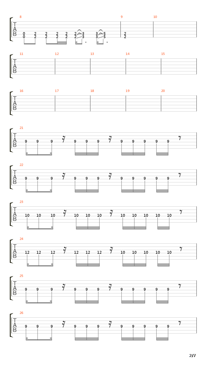 Heat吉他谱