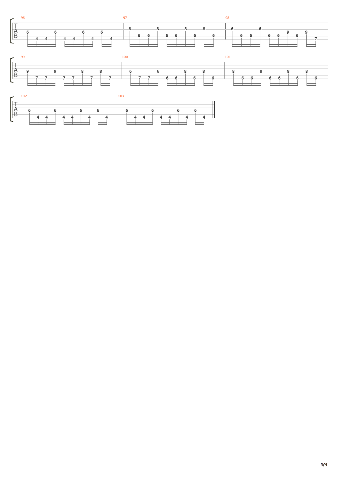 Ruska吉他谱