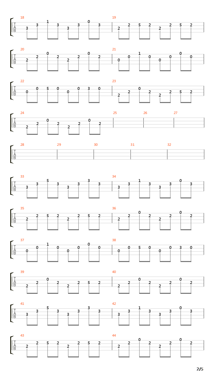 Seemann吉他谱