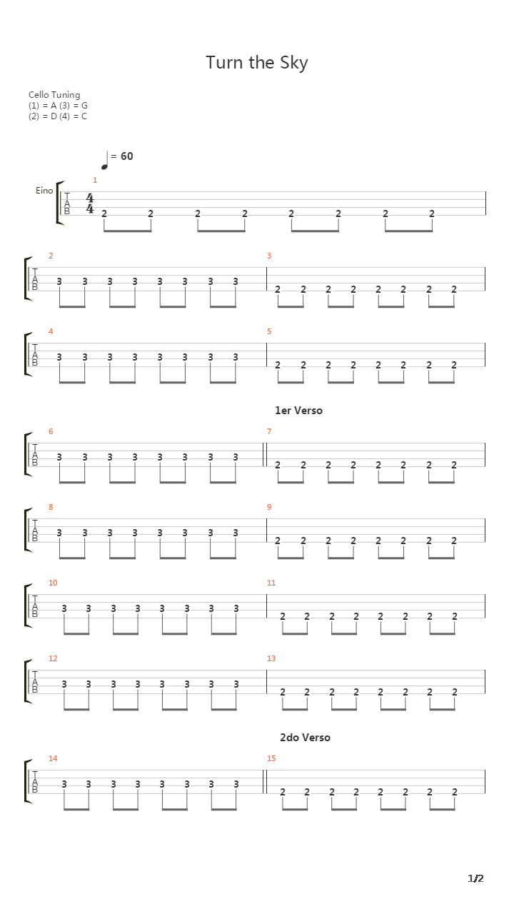 Turn The Sky吉他谱