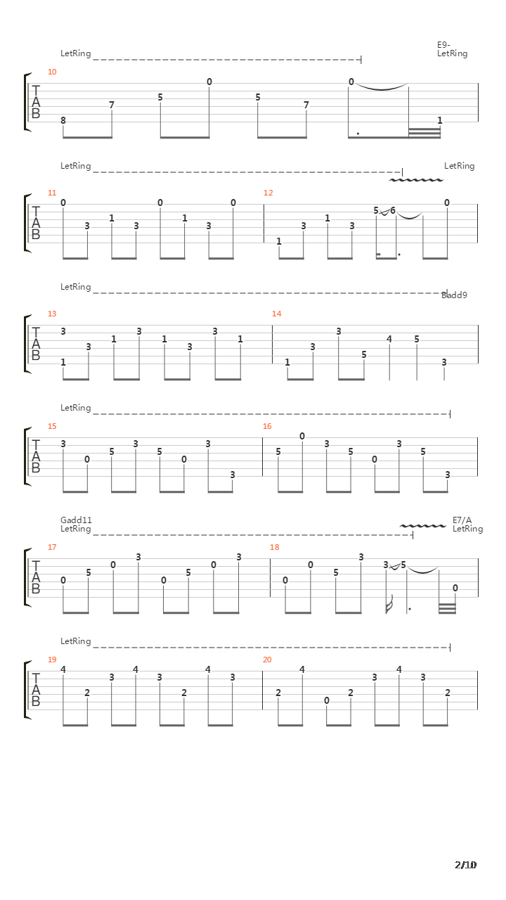 Desert Song吉他谱