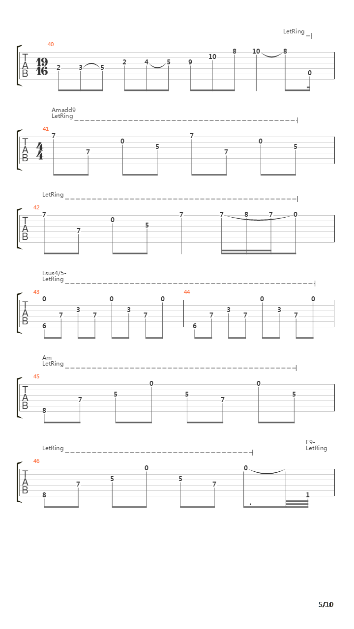 Desert Song吉他谱