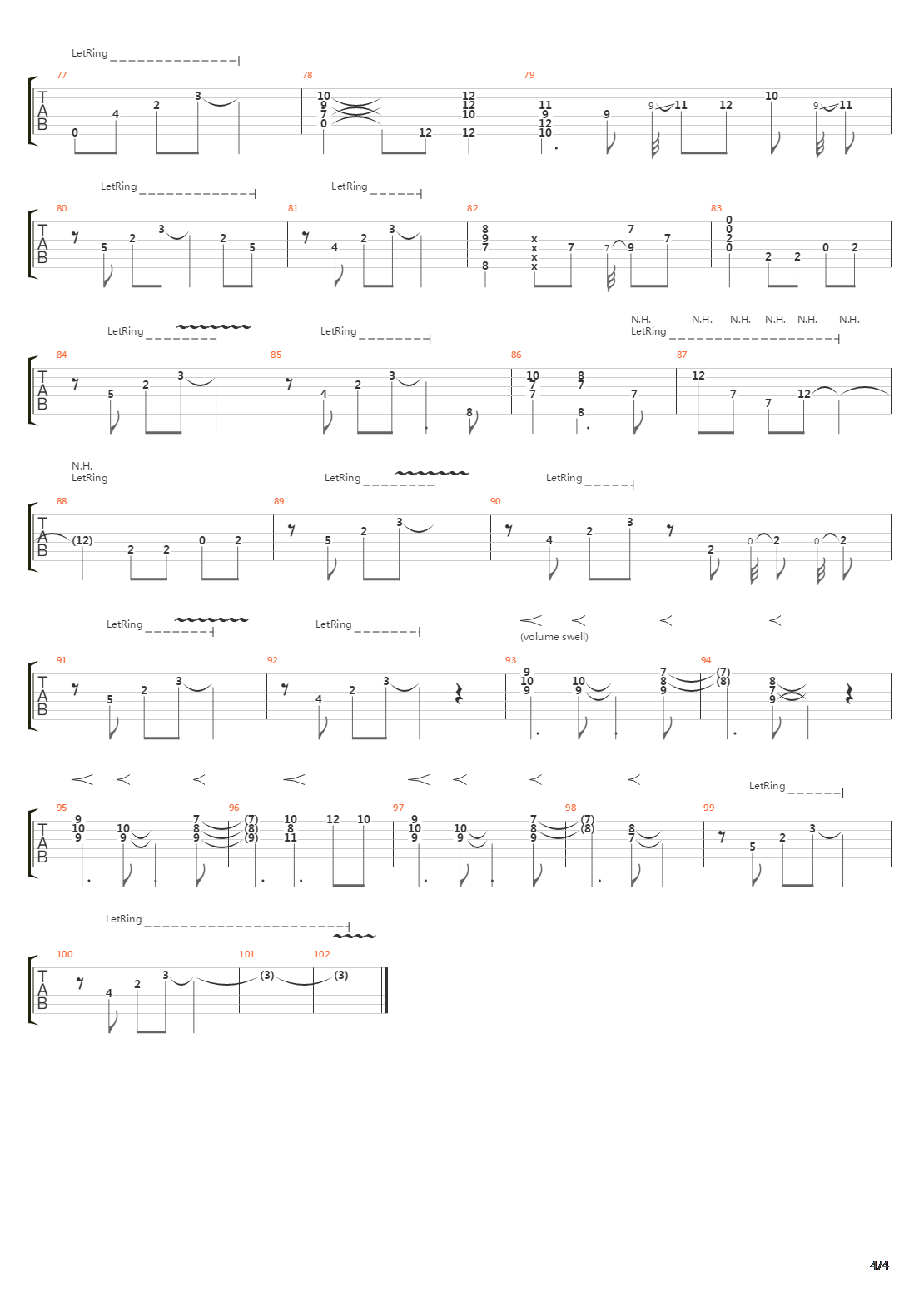 East Wes吉他谱