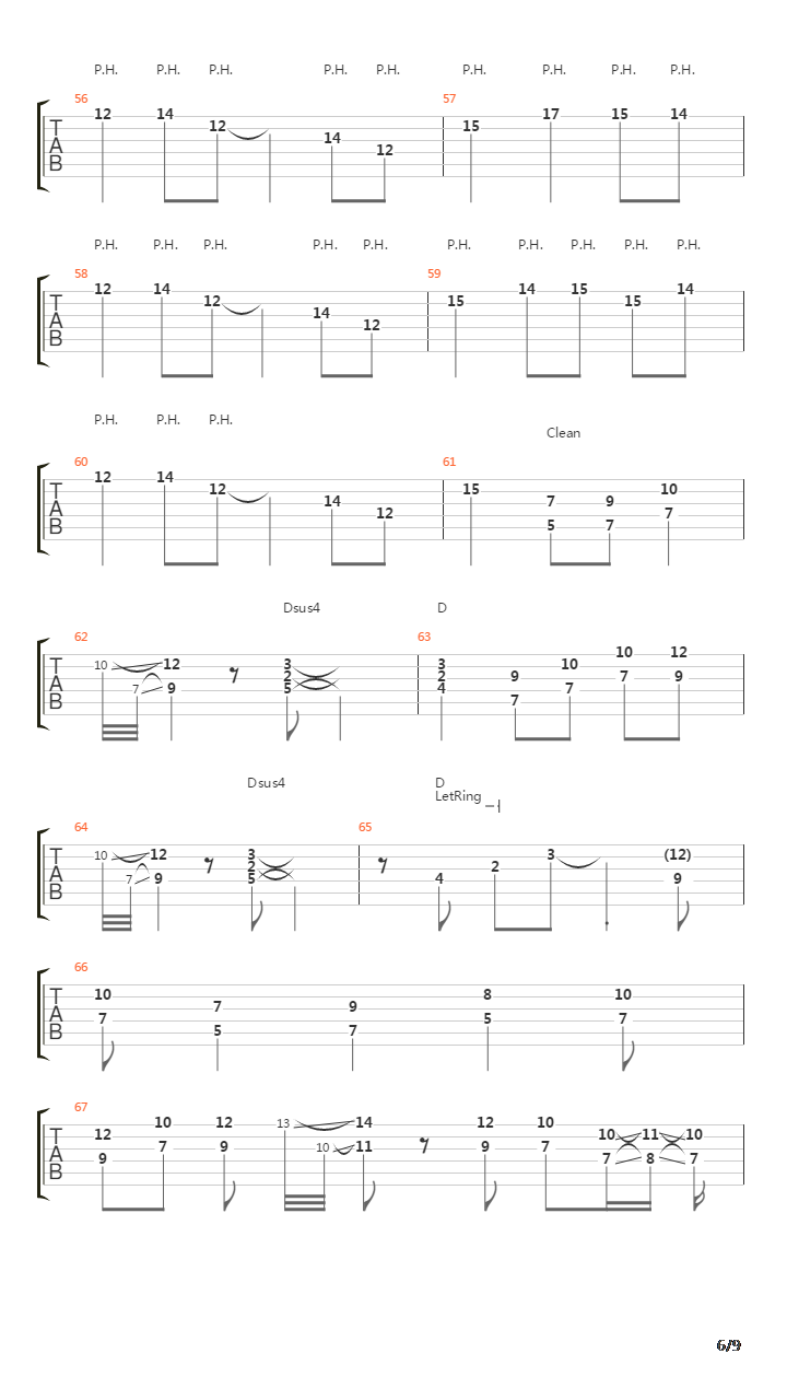 East Wes吉他谱