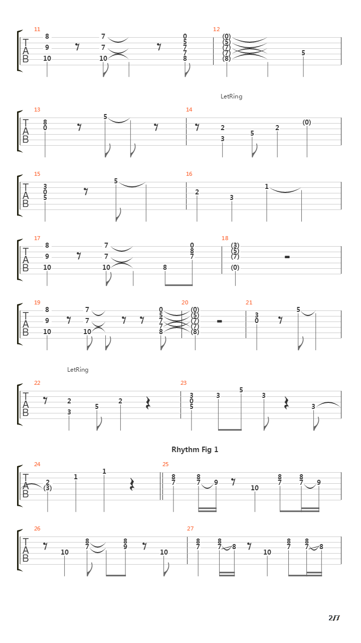 Forty Mile Town吉他谱