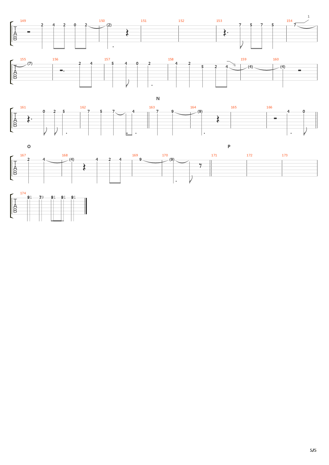 Follow The Sign吉他谱