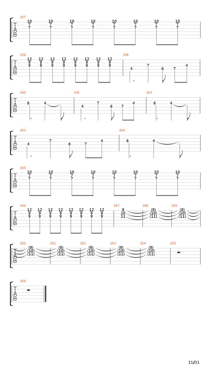 The Gates Of The Seven Seals吉他谱