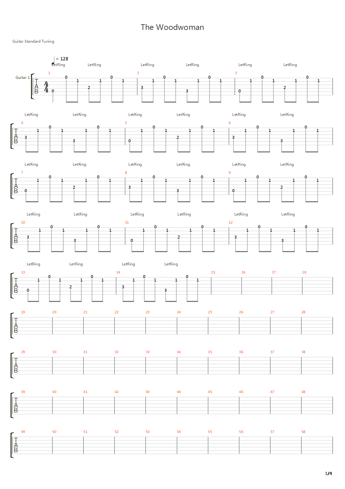 The Woodwoman吉他谱