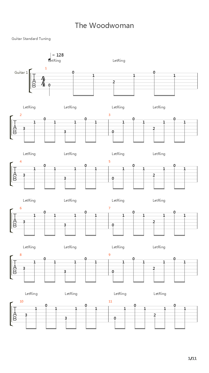 The Woodwoman吉他谱