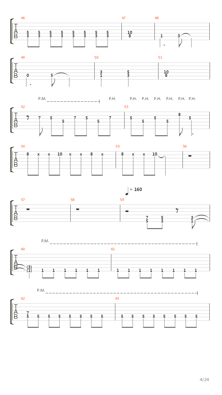 灌篮高手曲目连弹吉他谱