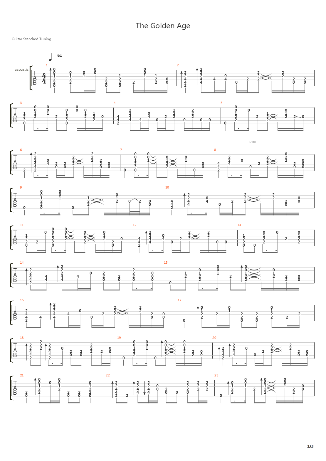 The Golden Age吉他谱
