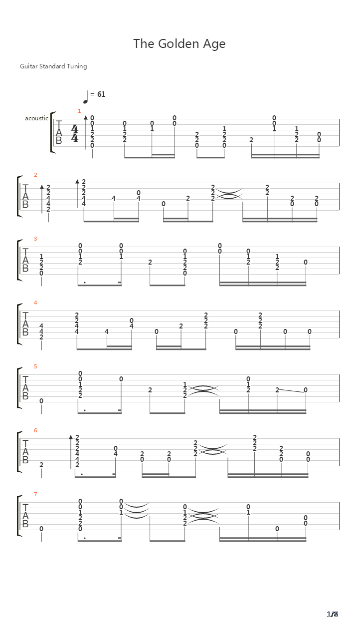The Golden Age吉他谱