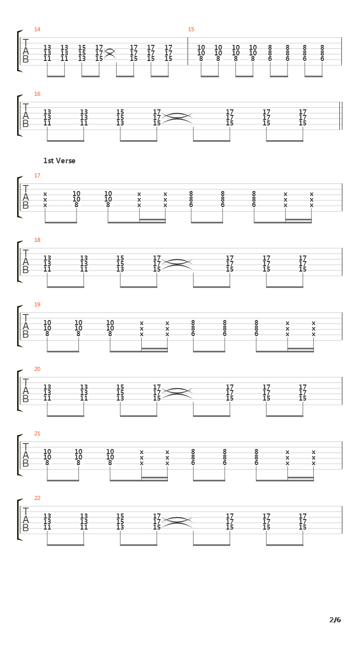 Song 2吉他谱