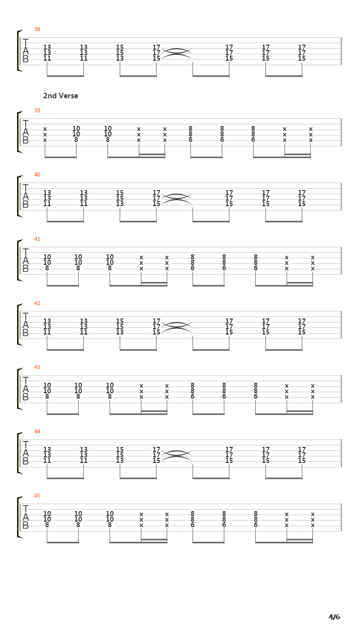 Song 2吉他谱