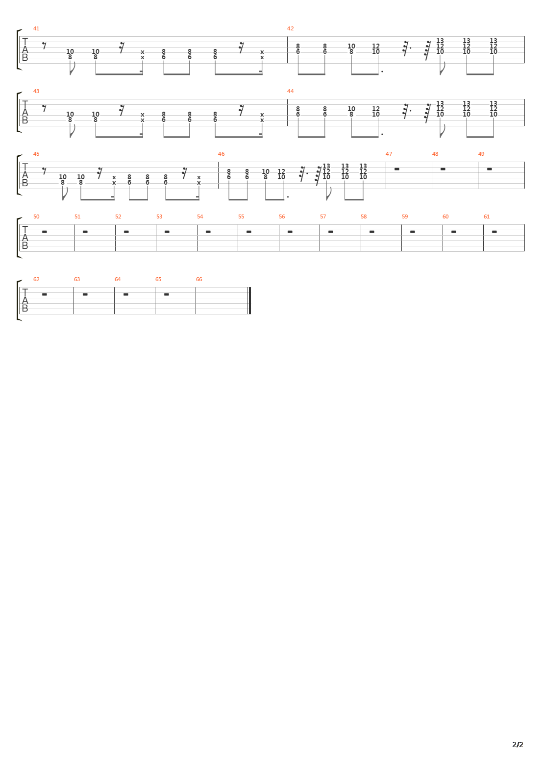 Song 2吉他谱