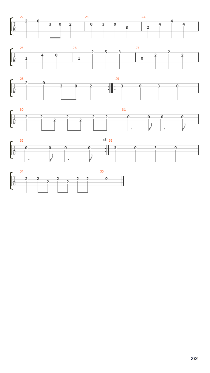 Theme From Retro吉他谱