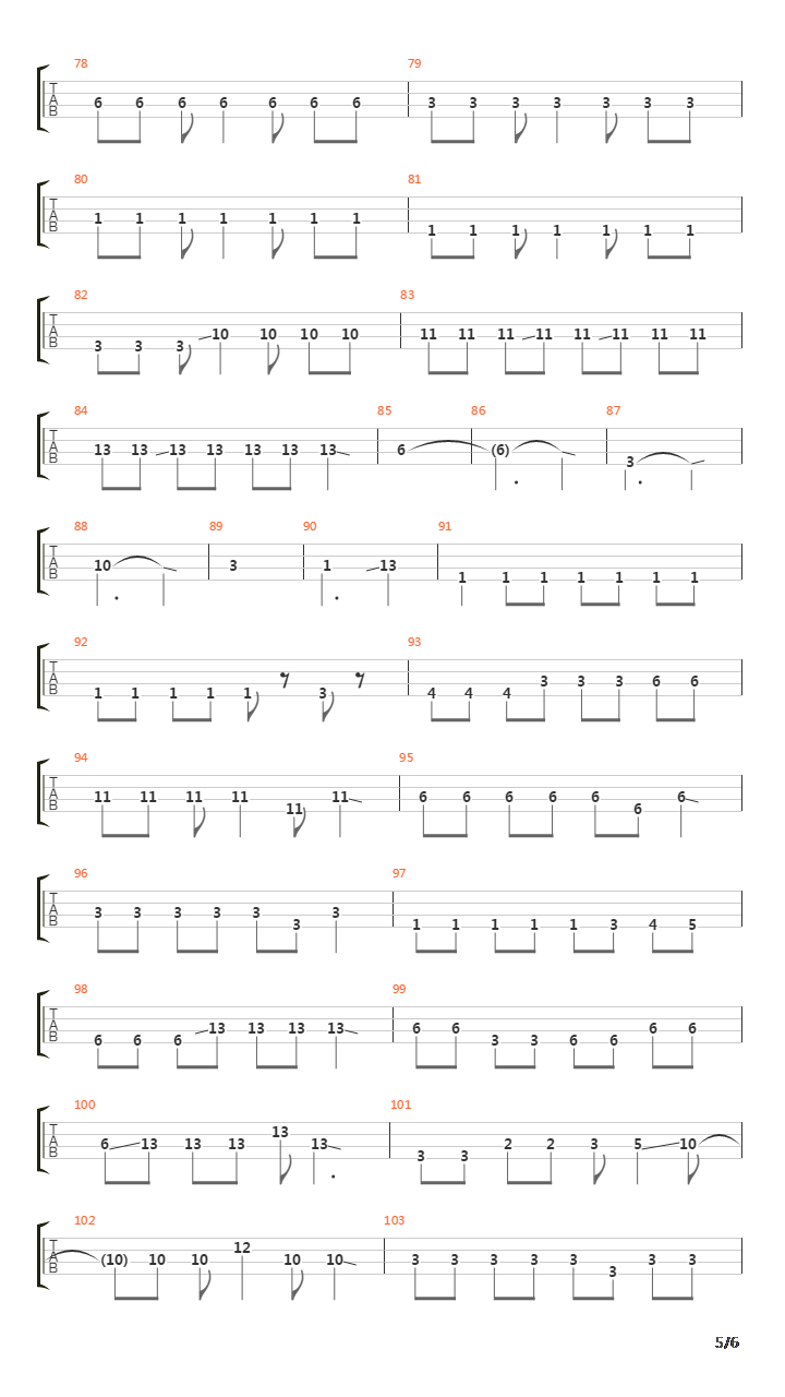 轻音少女(K-ON) - 五月雨20ラブ吉他谱