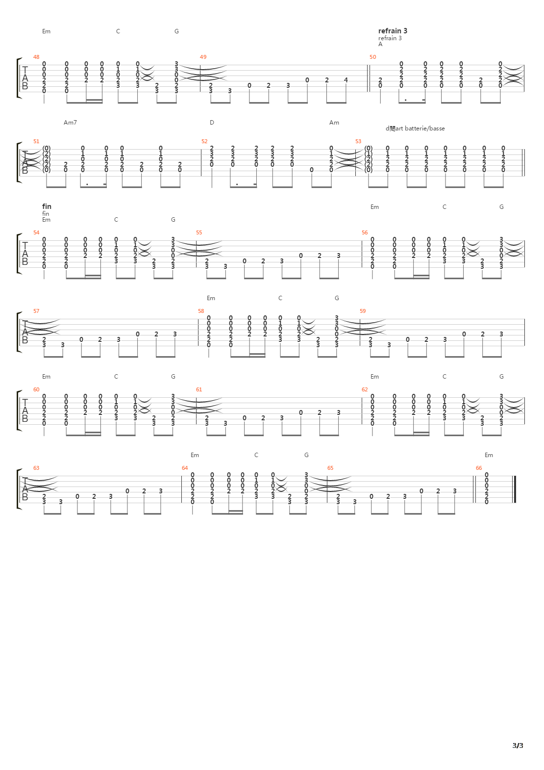 2 45 Am吉他谱