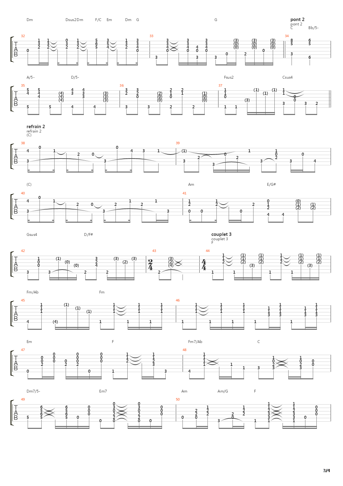 Memory Lane吉他谱