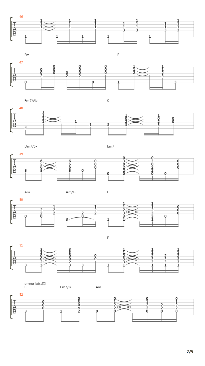 Memory Lane吉他谱