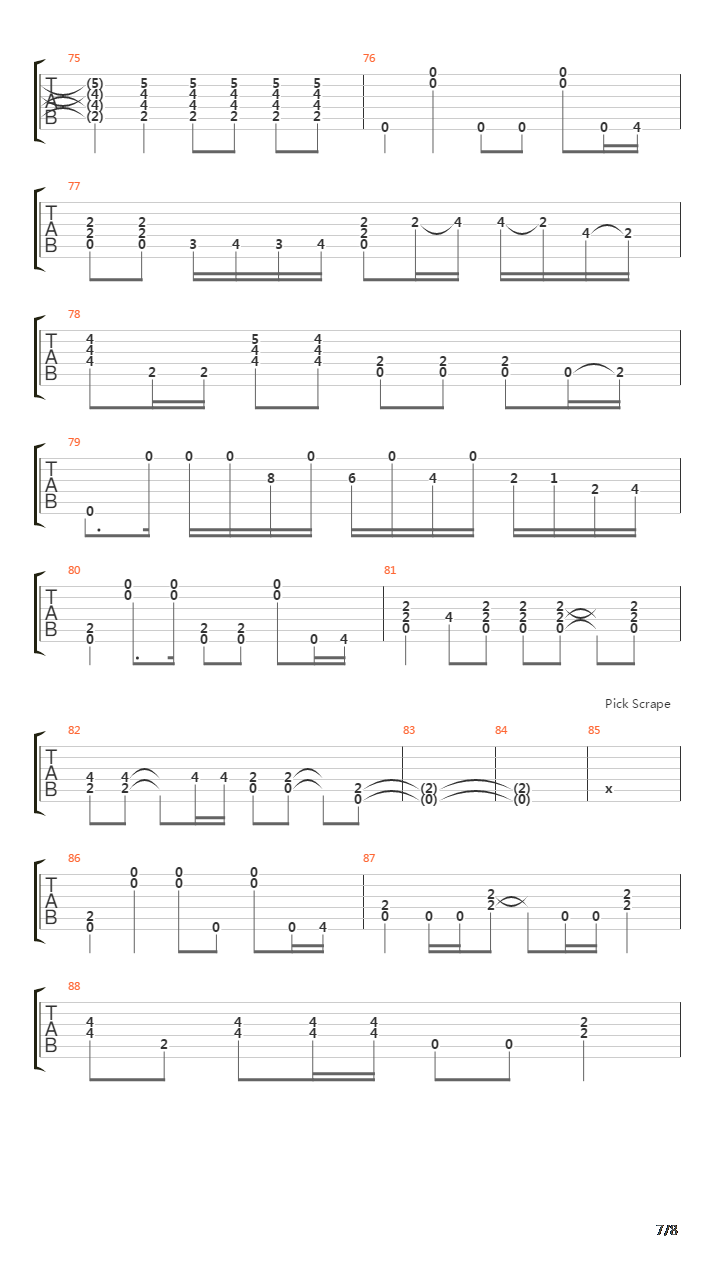 Song For Love吉他谱