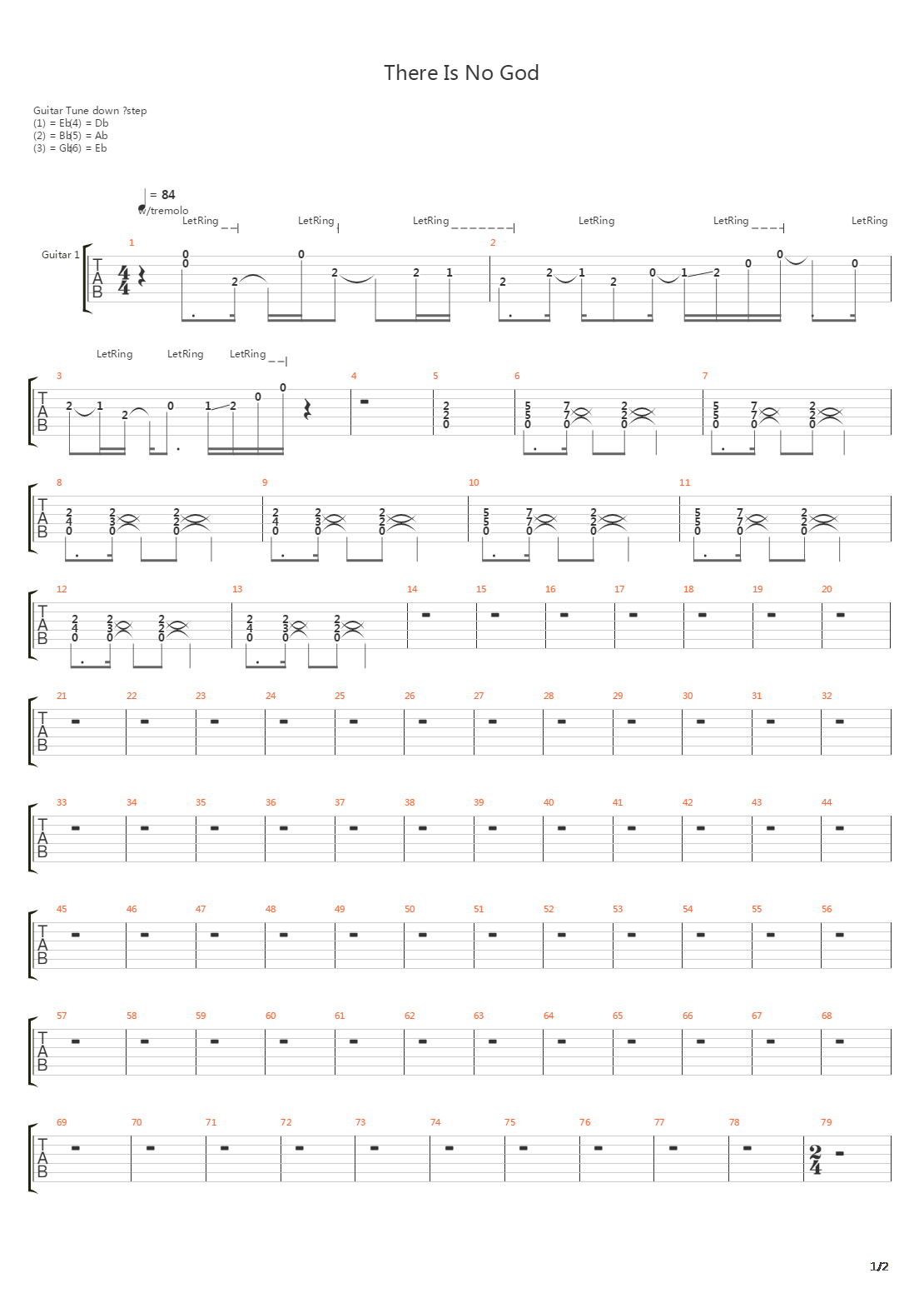 There Is No God吉他谱
