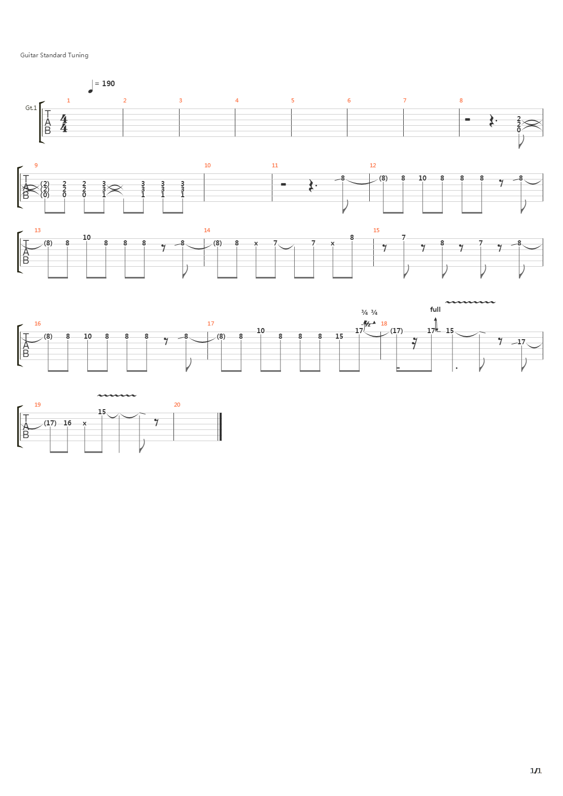 学园默示录 OP - High School Of The Dead吉他谱