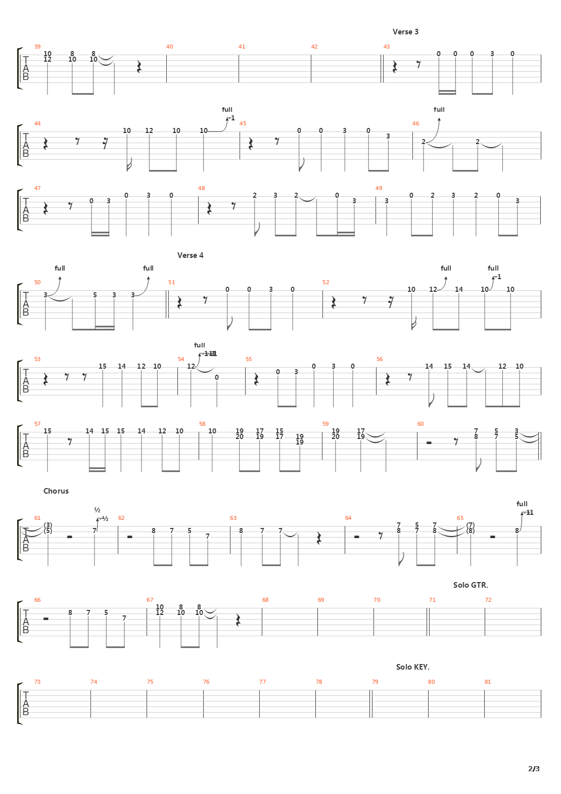 Cherokee吉他谱