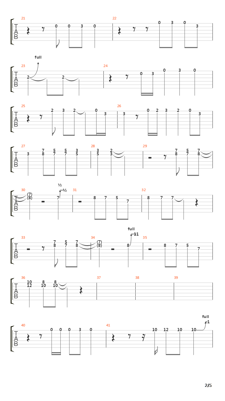 Cherokee吉他谱