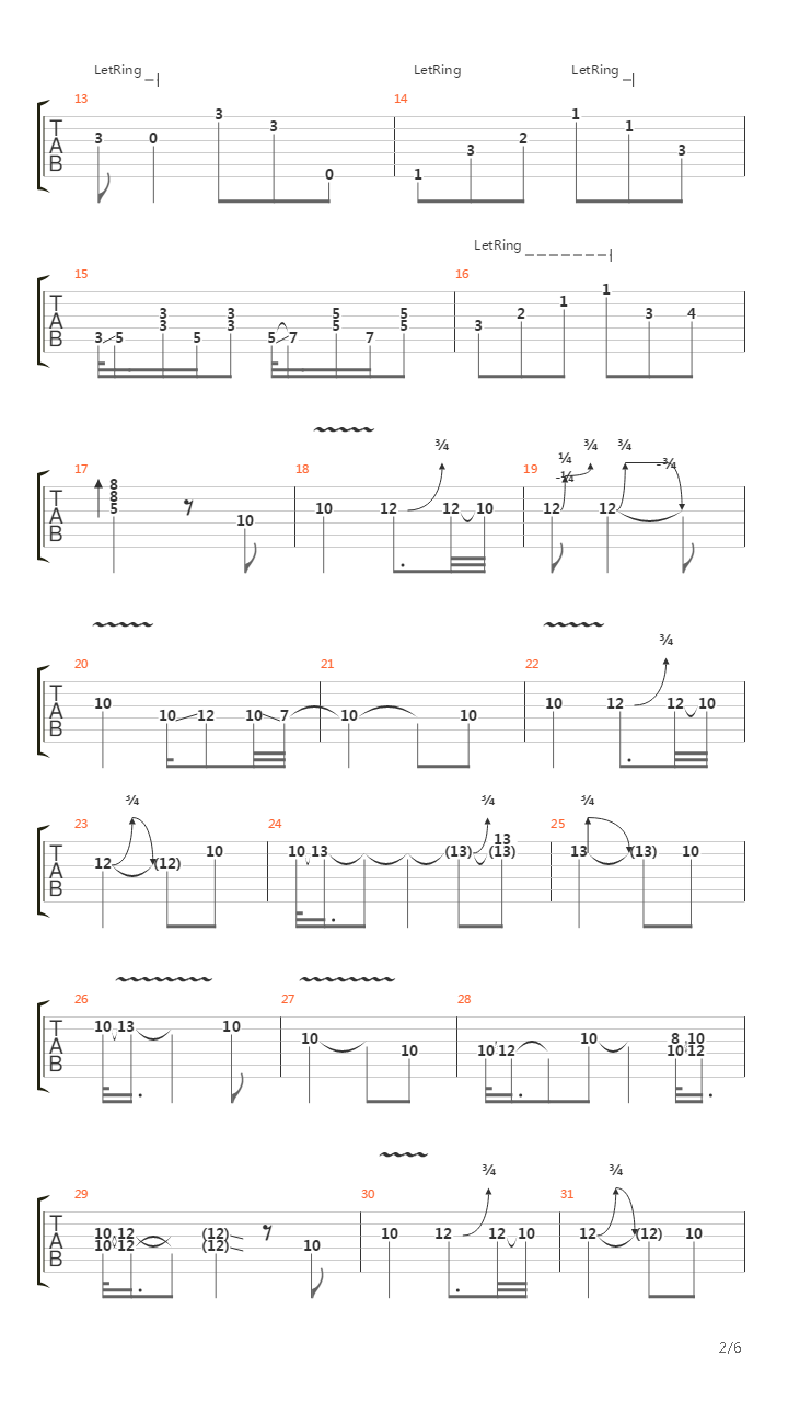 Amazing Grace(奇异恩典)吉他谱