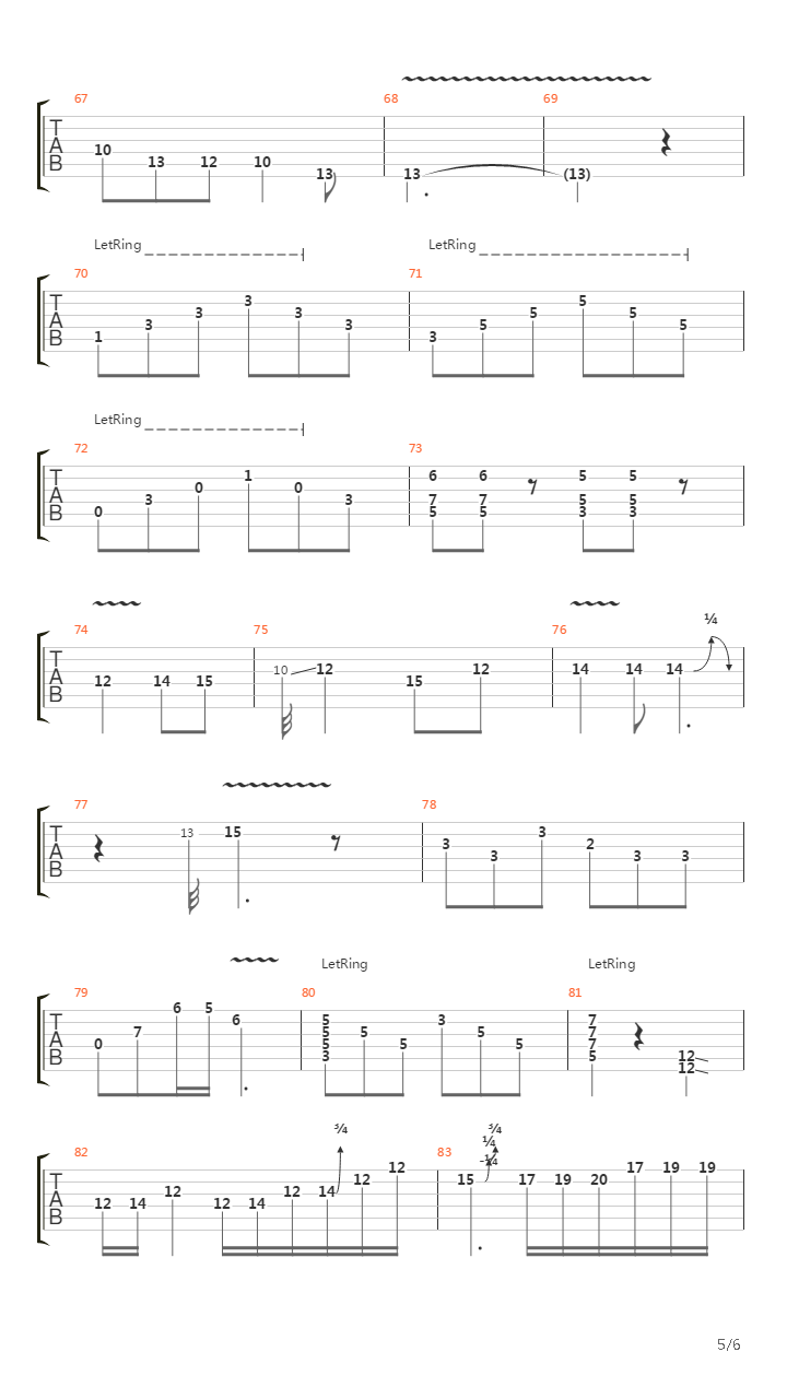 Amazing Grace(奇异恩典)吉他谱