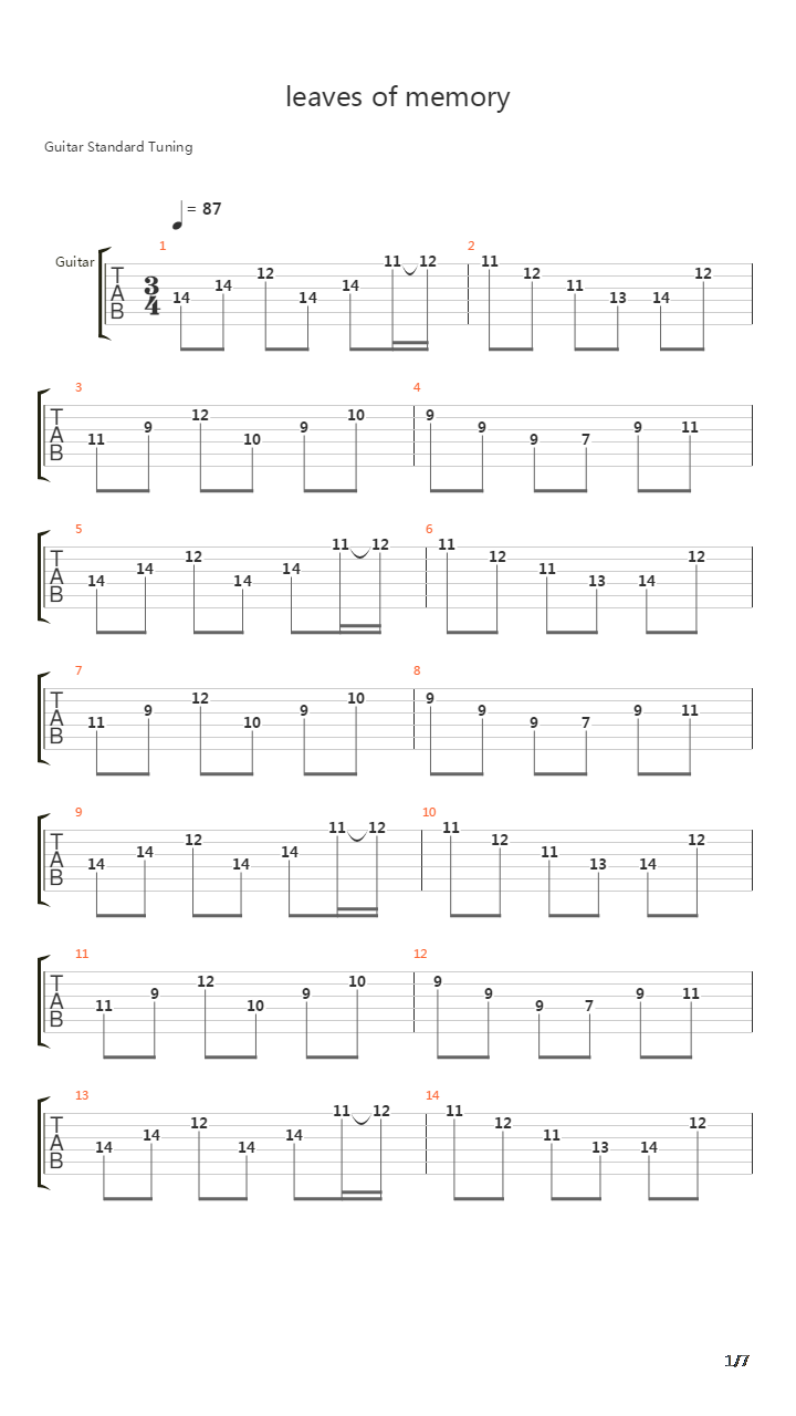 Melodia吉他谱