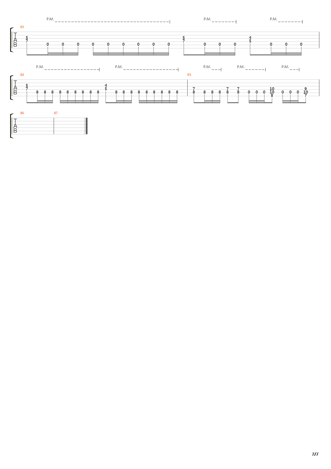 Tar Still Flows吉他谱