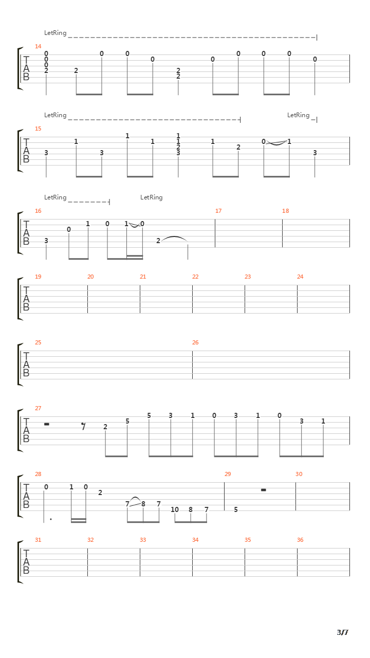 The River Flows Frozen吉他谱