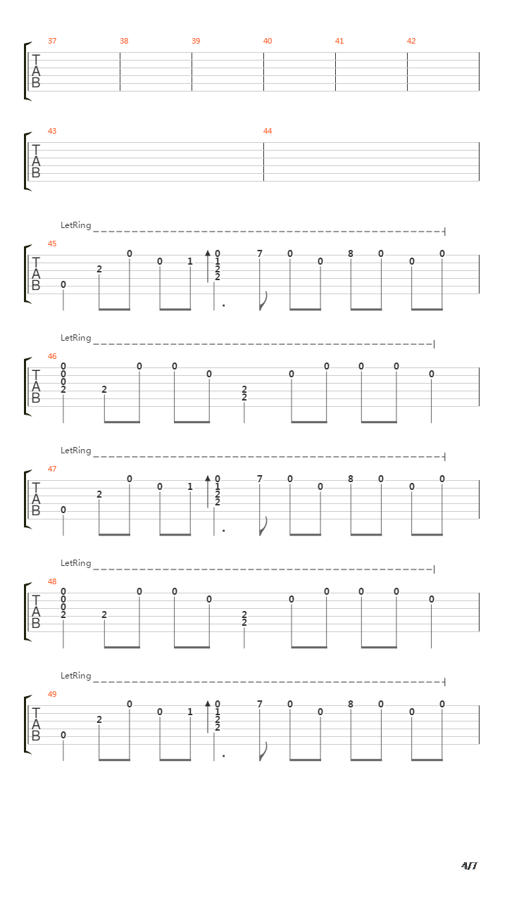 The River Flows Frozen吉他谱